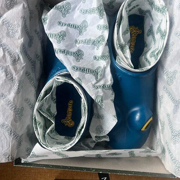 JW ANDERSON - Wellipets Frog Loafers Slippers - Blue - Sz 8 UK (42 EU) - BNIB - Picture 4 of 7